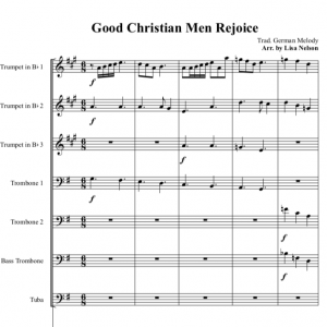 Good Christian Men Rejoice (Brass Ensemble)