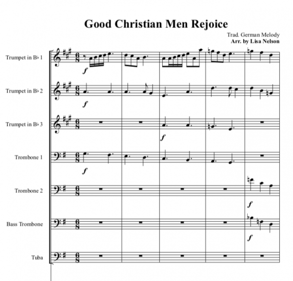 Good Christian Men Rejoice (Brass Ensemble)