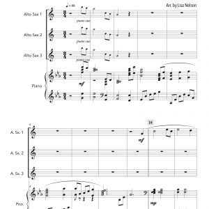 Amazing Grace - Alto Sax Trio (Three Plus Keys)