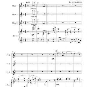 Amazing Grace - Flute Trio (Three Plus Keys)