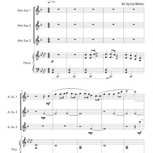 Loch Lomond - Alto Sax Trio (Three Plus Keys)