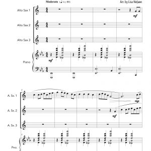 Simple Gifts - Alto Sax Trio (Three Plus Keys)