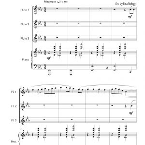 Simple Gifts - Flute Trio (Three Plus Keys)