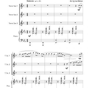 Simple Gifts - Tenor Sax Trio (Three Plus Keys)