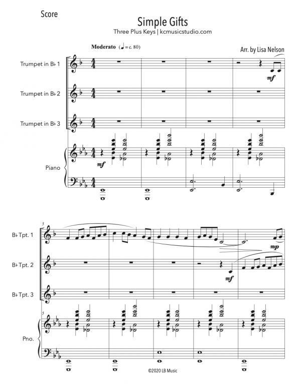Simple Gifts - BUNDLE (Three Plus Keys)
