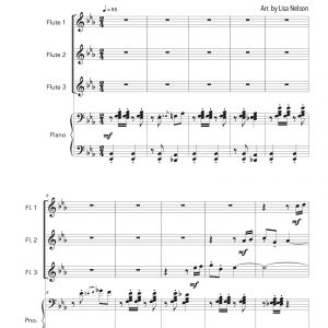 Turkey in the Straw - Flute Trio (Three Plus Keys)