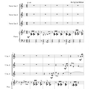 Turkey in the Straw - Tenor Sax Trio (Three Plus Keys)