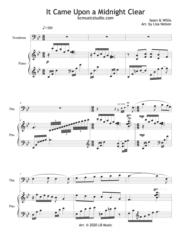It Came Upon a Midnight Clear - Trombone Solo