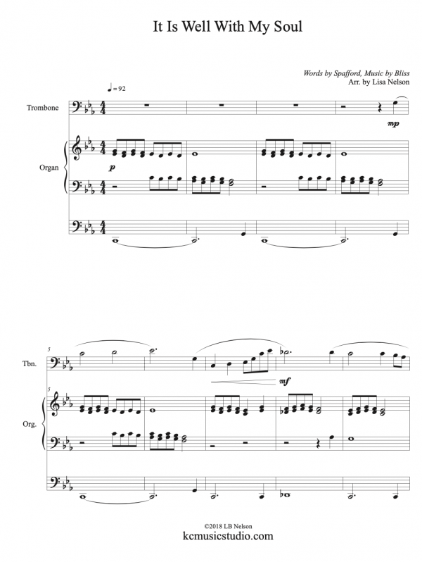 It Is Well With My Soul - Trombone Solo