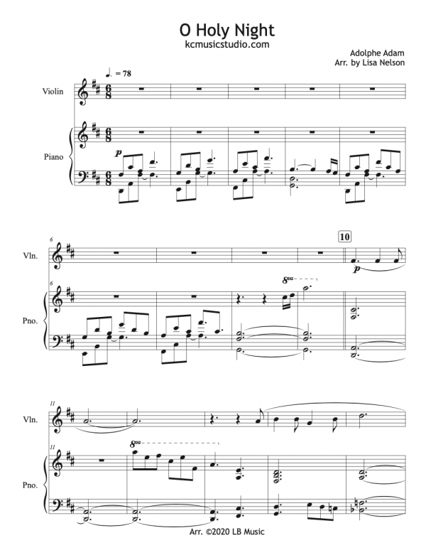 O Holy Night - Violin