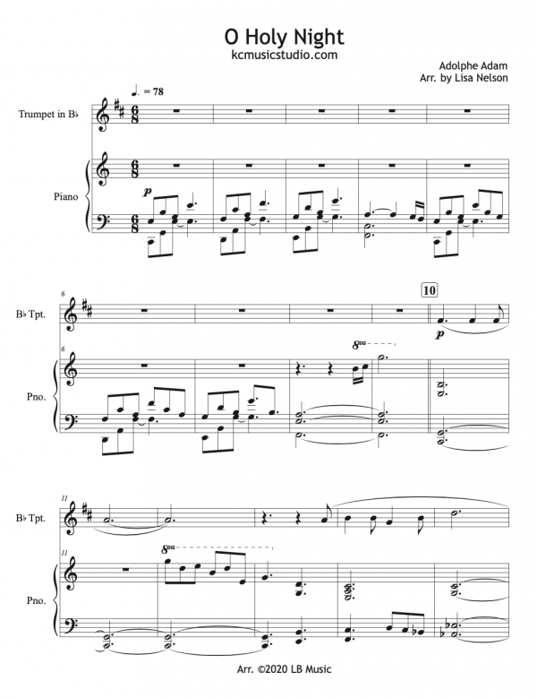 O Holy Night - Trumpet