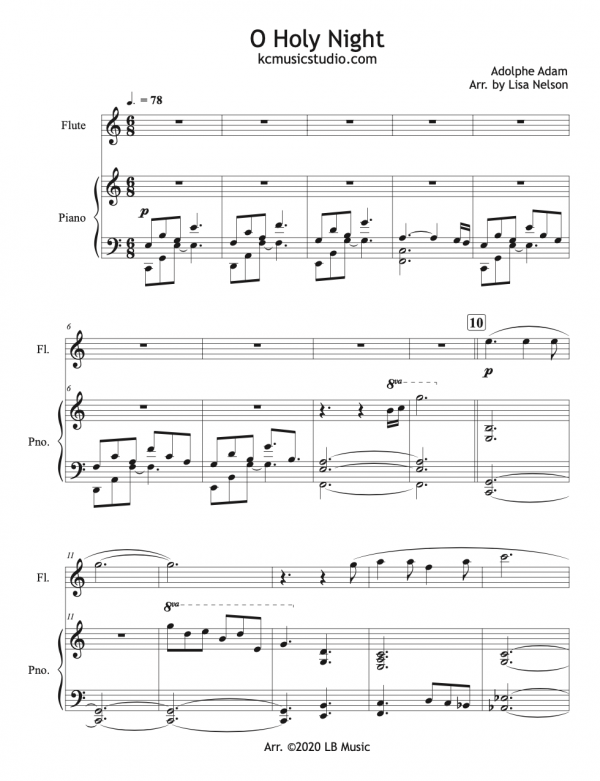 O Holy Night - Flute