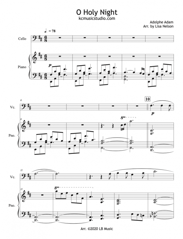 O Holy Night - Cello