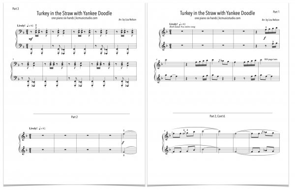 Turkey in the Straw - Piano Trio