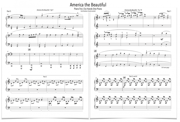 America the Beautiful - Piano Trio